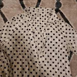 Polka dot long sleeved shirt